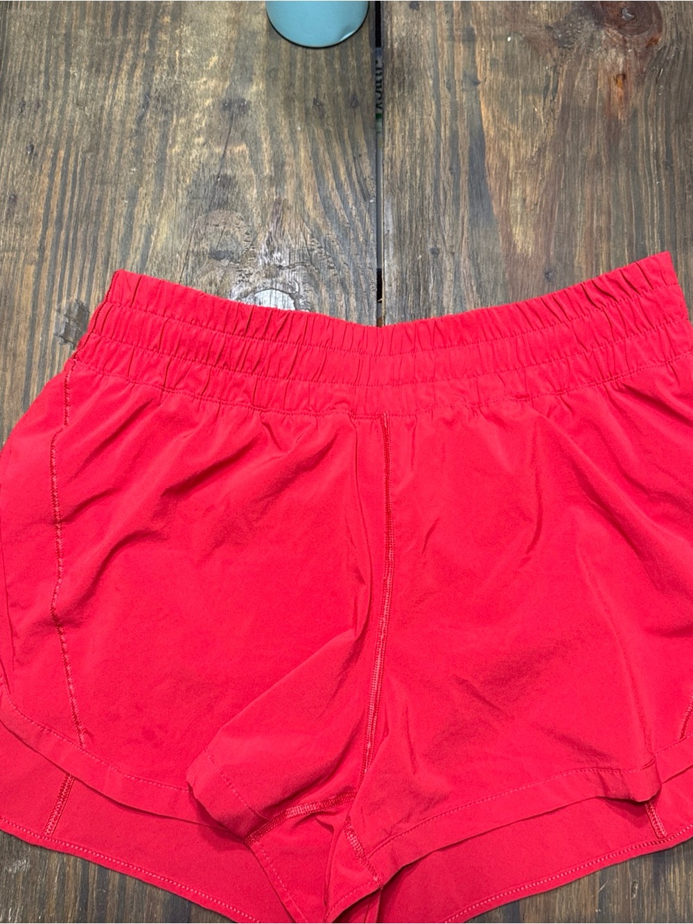 EUC Lululemon Track That High-Rise Lined Short 3" in Dark Red, 12 - Picture 2 of 5
